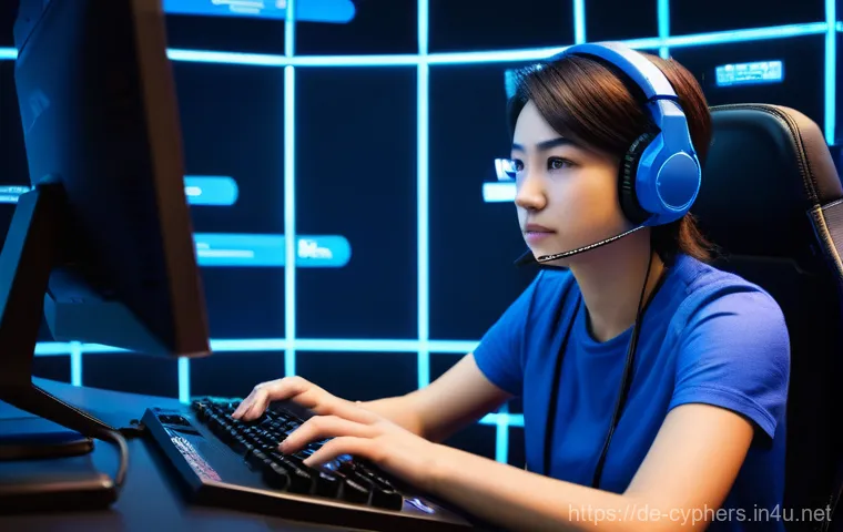 사이퍼즈 전략적 대처 방법 - Seamless Synergy: Team Combat Unleashed** Three distinct "Cyphers" game characters are depicted in a...